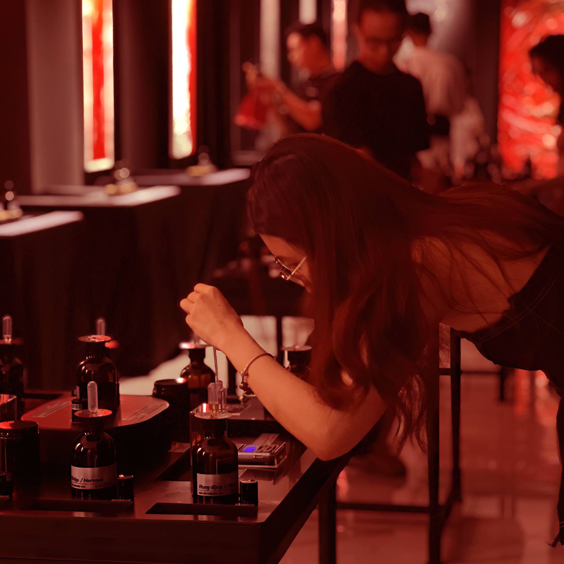 In Life Red Version olfactory memory exhibition installation