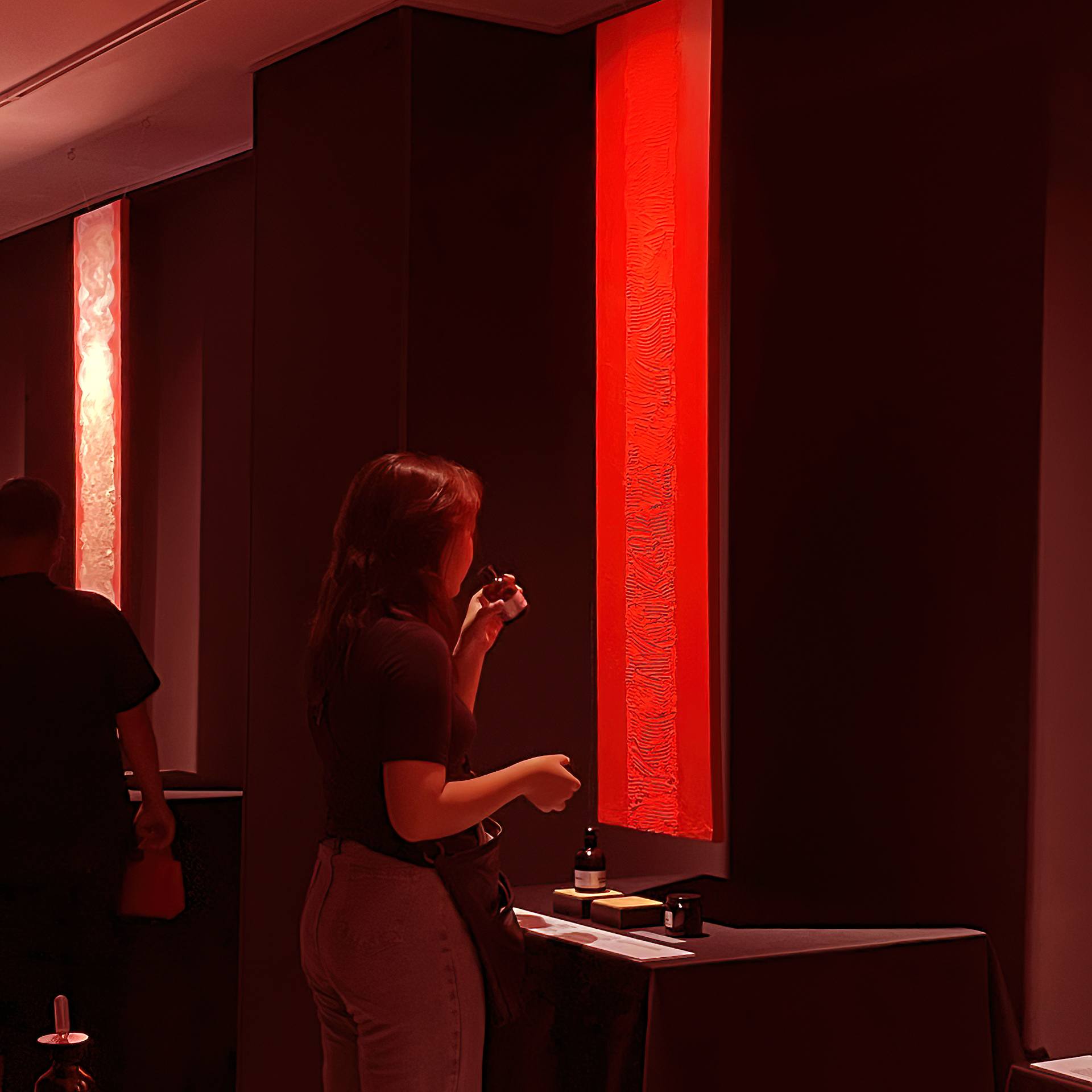 In Life Red Version installation detail